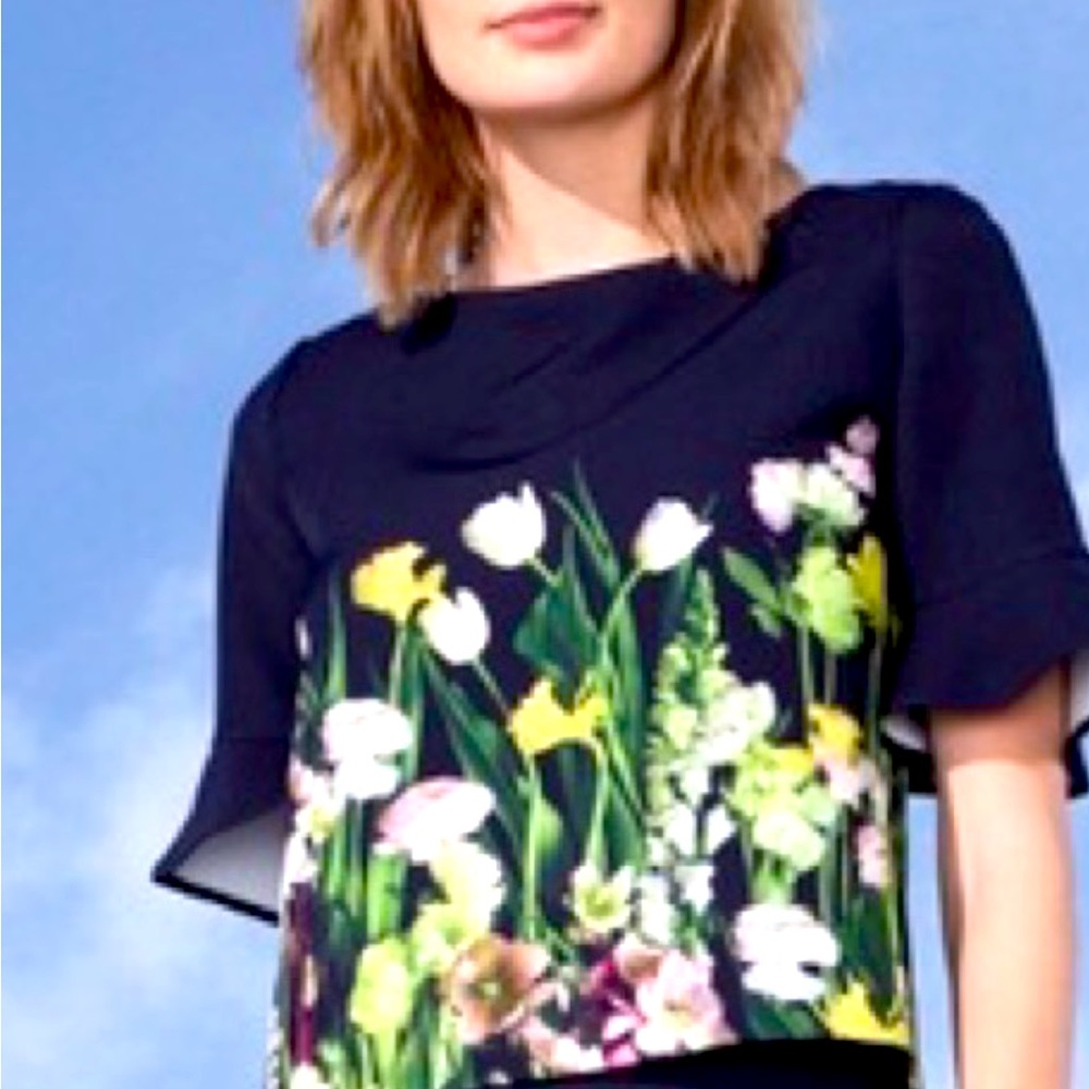 Victoria Beckham 3D floral blouse